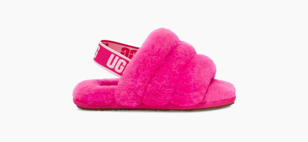 Ugg Slide Womens - Ugg Fluff Yeah Rose - 376TMNIRF